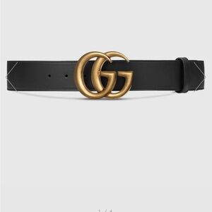 Gucci women’s wide leather belt Size:42